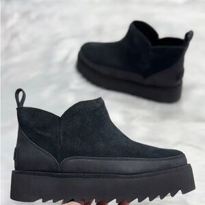 UGG Alina Ultra Mini Platform Black Boots